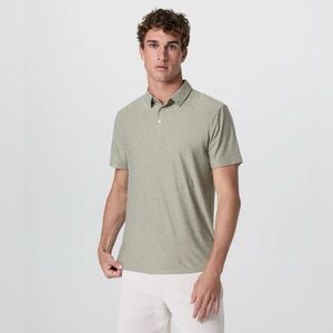 Vuori Mens Strato Tech Polo In Thyme Heather— Missing Tag